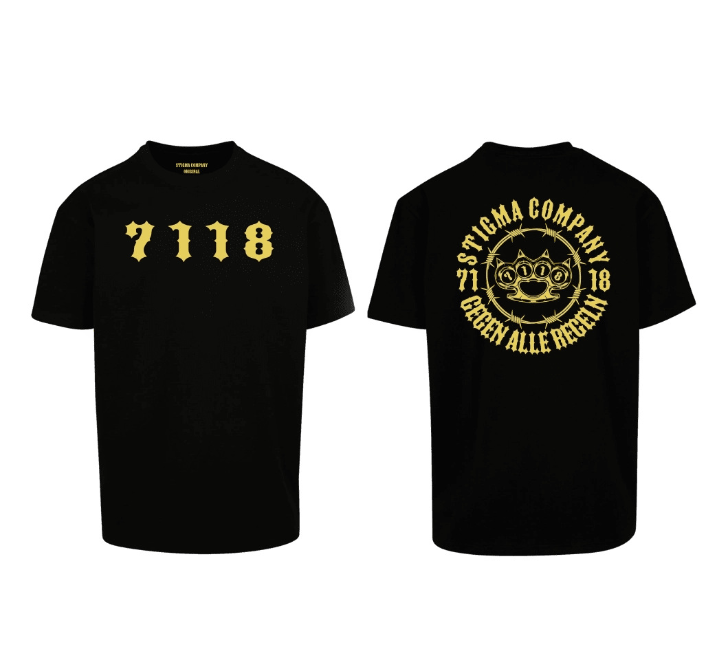 7118 Premium T-Shirt sw - ge - T-Shirt Oversize von Stigma Company