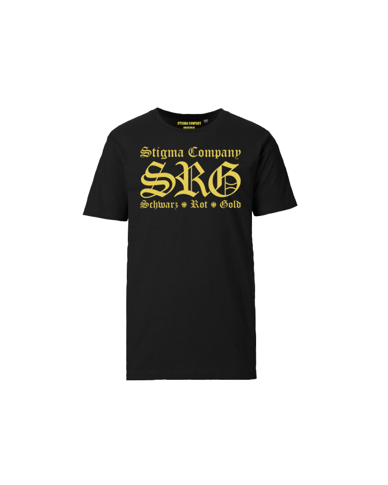 S.R.G. Schwarz Rot Gold T-Shirt sw-ge