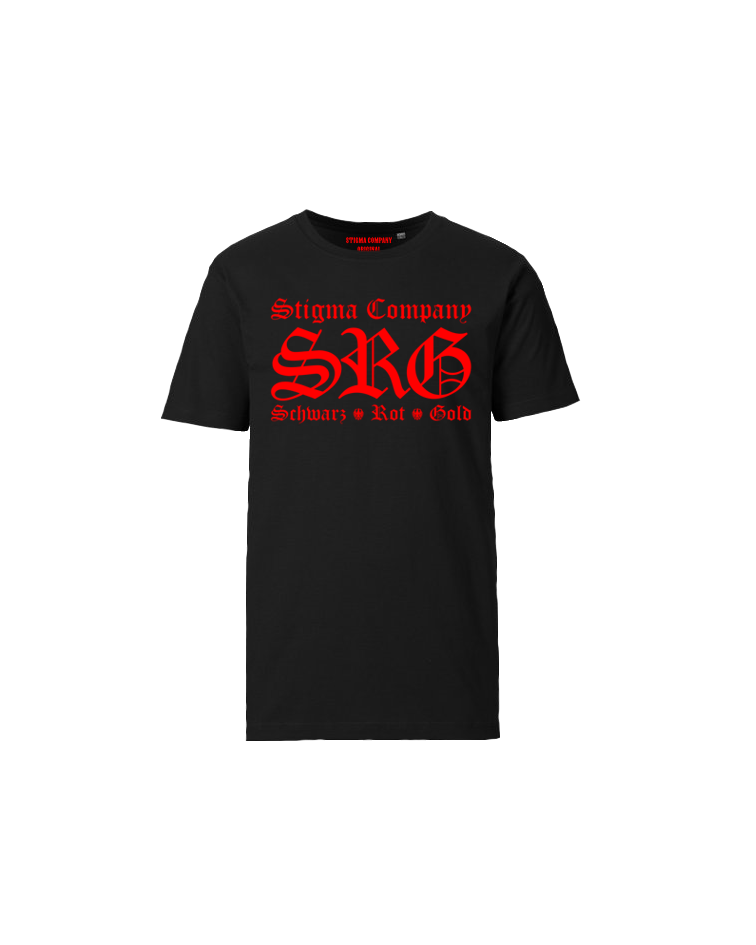 S.R.G. Schwarz Rot Gold T-Shirt sw-rt