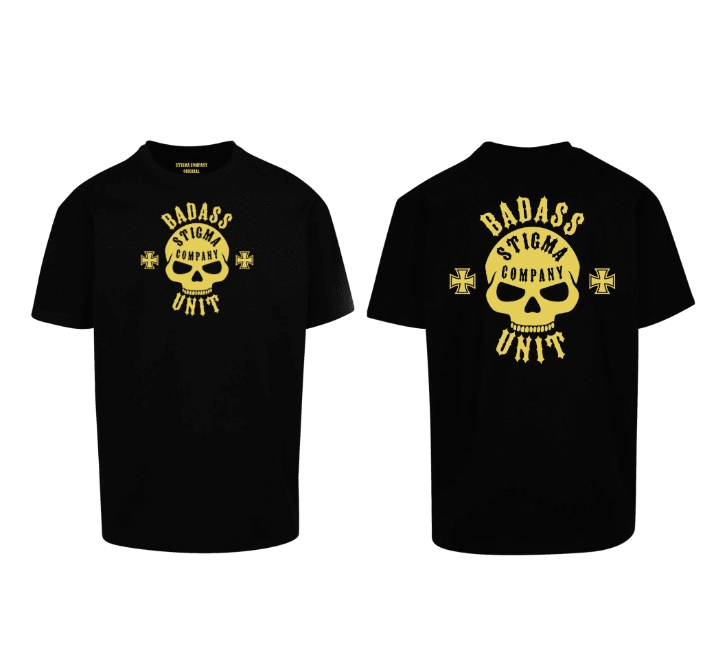 Badass Unit Premium T-Shirt sw - ge - T-Shirt Oversize von Stigma Company