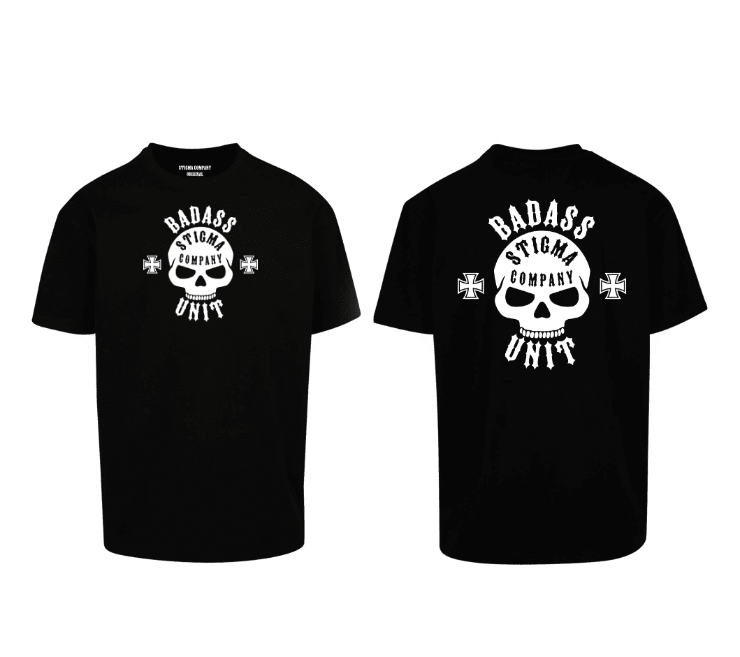 Badass Unit Premium T-Shirt sw - ws - T-Shirt Oversize von Stigma Company