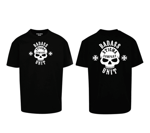 Badass Unit Premium T-Shirt sw - ws - T-Shirt Oversize von Stigma Company