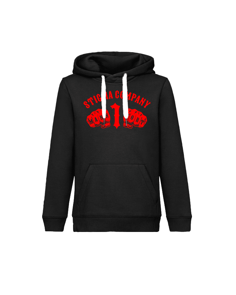 Ein Mann ein Wort Hoodie sw - rt - Hoodie von Stigma Company