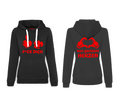 F*CK DICH von ganzem Herzen Hoodie sw - rt - Hoodie von Stigma Company