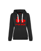 F*CK DICH von ganzem Herzen Hoodie sw - rt - Hoodie von Stigma Company
