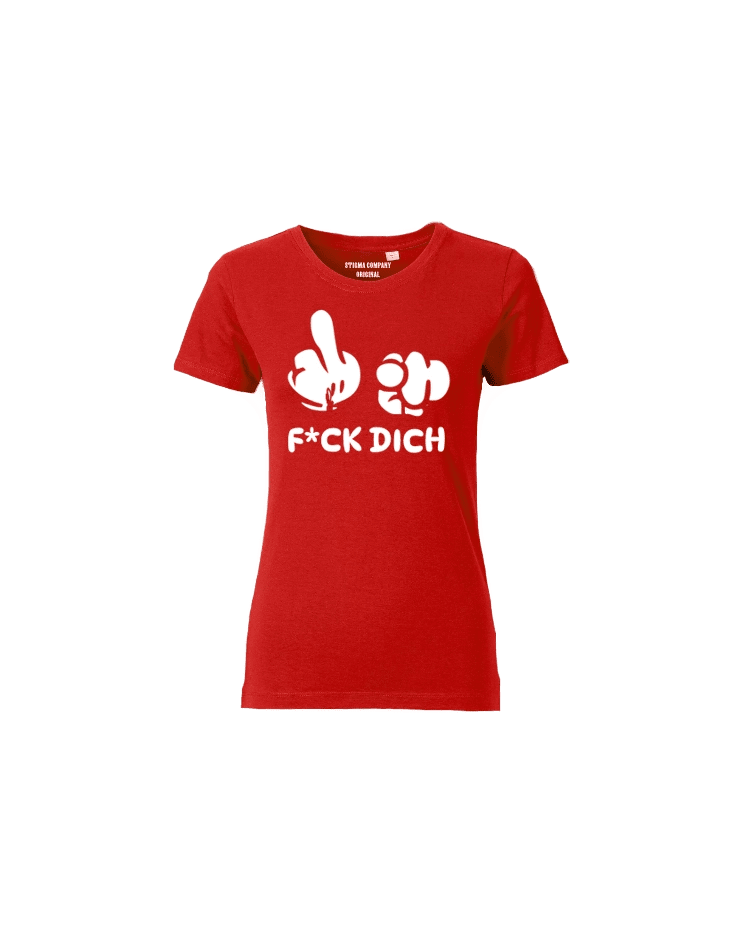 F*CK DICH von ganzem Herzen T-Shirt rt - ws - T-Shirt von Stigma Company