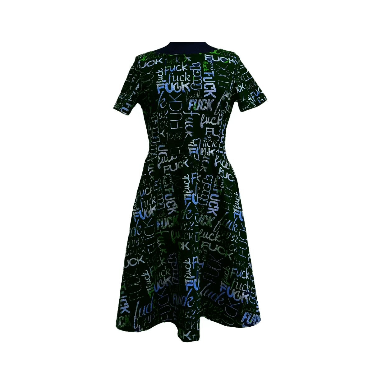 Fuck Kleid Rundhals gn - Kleid von Stigma Company