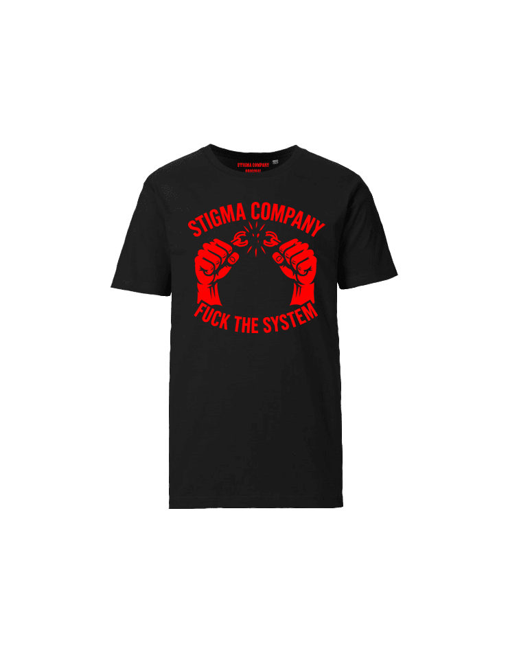 Fuck the System T-Shirt sw - rt - T-Shirt von Stigma Company