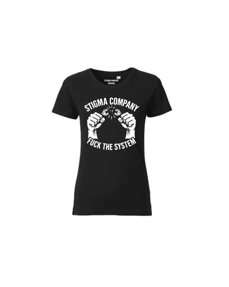 Fuck the System T-Shirt sw - ws - T-Shirt von Stigma Company