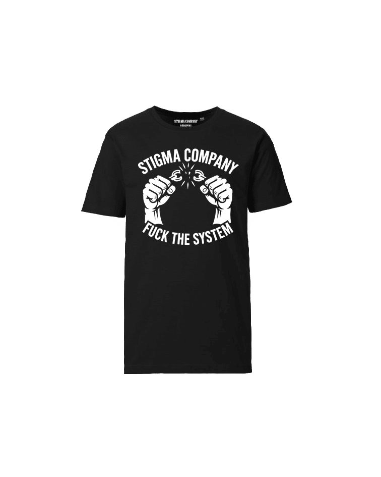 Fuck the System T-Shirt sw - ws - T-Shirt von Stigma Company
