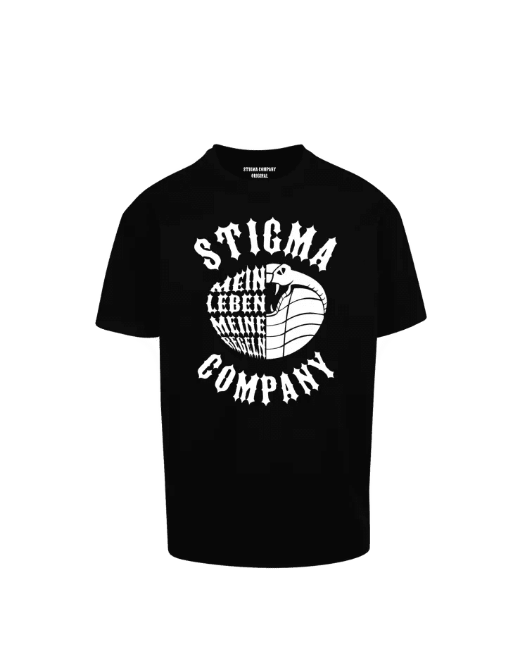 Mein Leben, meine Regeln Premium T-Shirt sw - ws - T-Shirt Oversize von Stigma Company