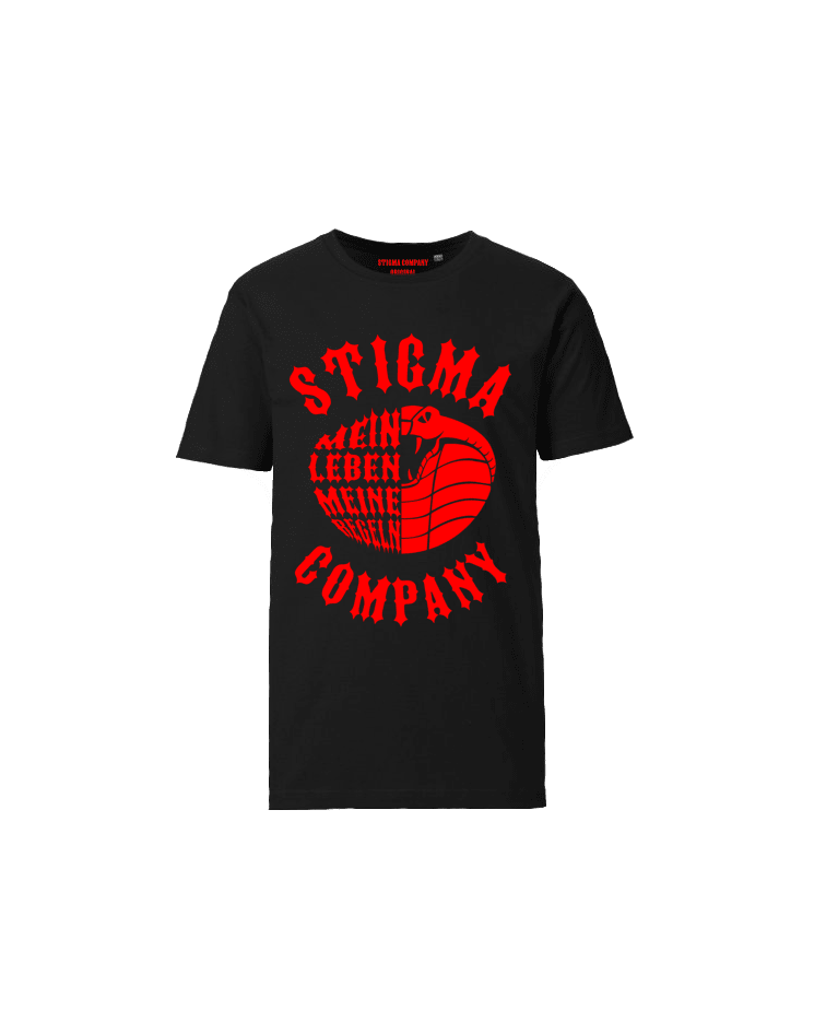 Mein Leben, meine Regeln T-Shirt sw - rt - T-Shirt von Stigma Company