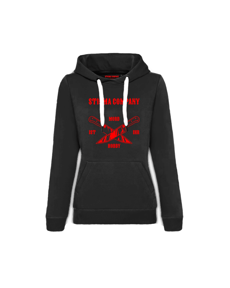 Mord ist ihr Hobby Hoodie sw - rt - Hoodie von Stigma Company