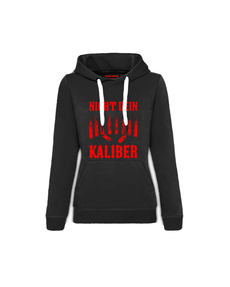 Nicht dein Kaliber Hoodie sw - rt - Hoodie von Stigma Company