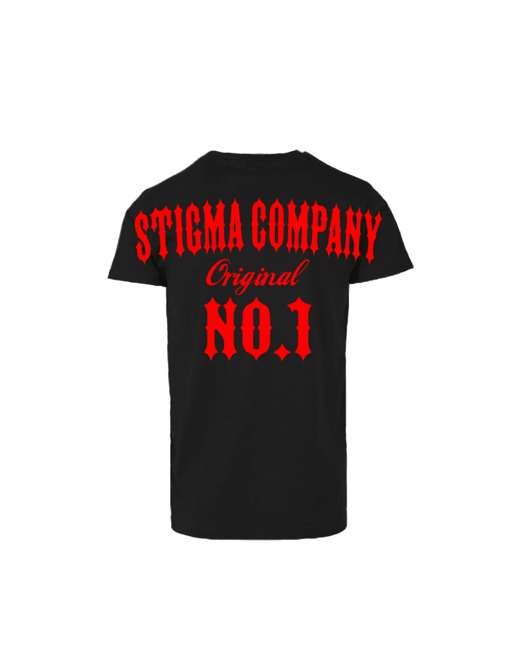 No. 1 T-Shirt sw - rt - T-Shirt von Stigma Company