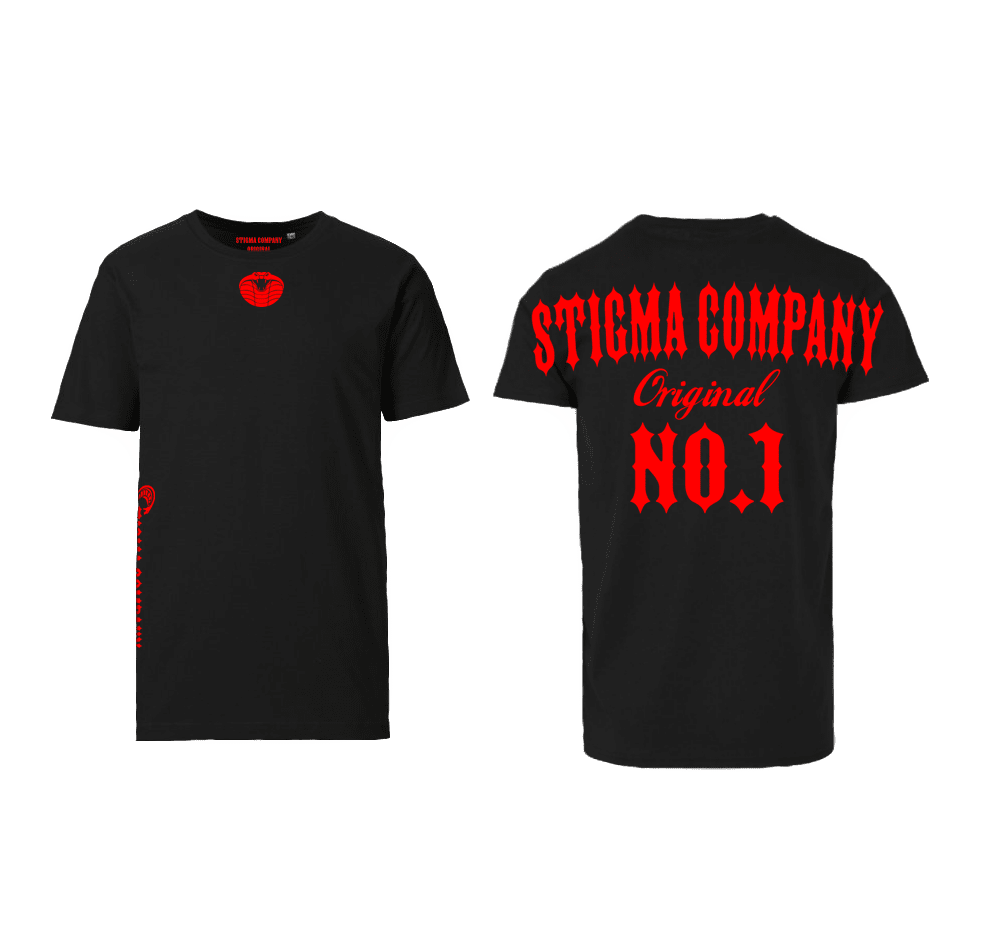 No. 1 T-Shirt sw - rt - T-Shirt von Stigma Company