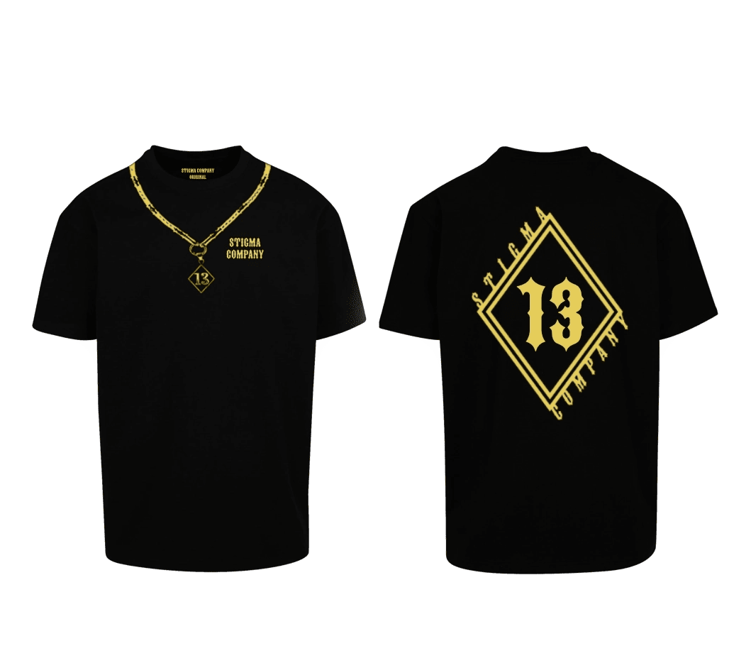 Raute 13 Premium T-Shirt sw - ge - T-Shirt Oversize von Stigma Company