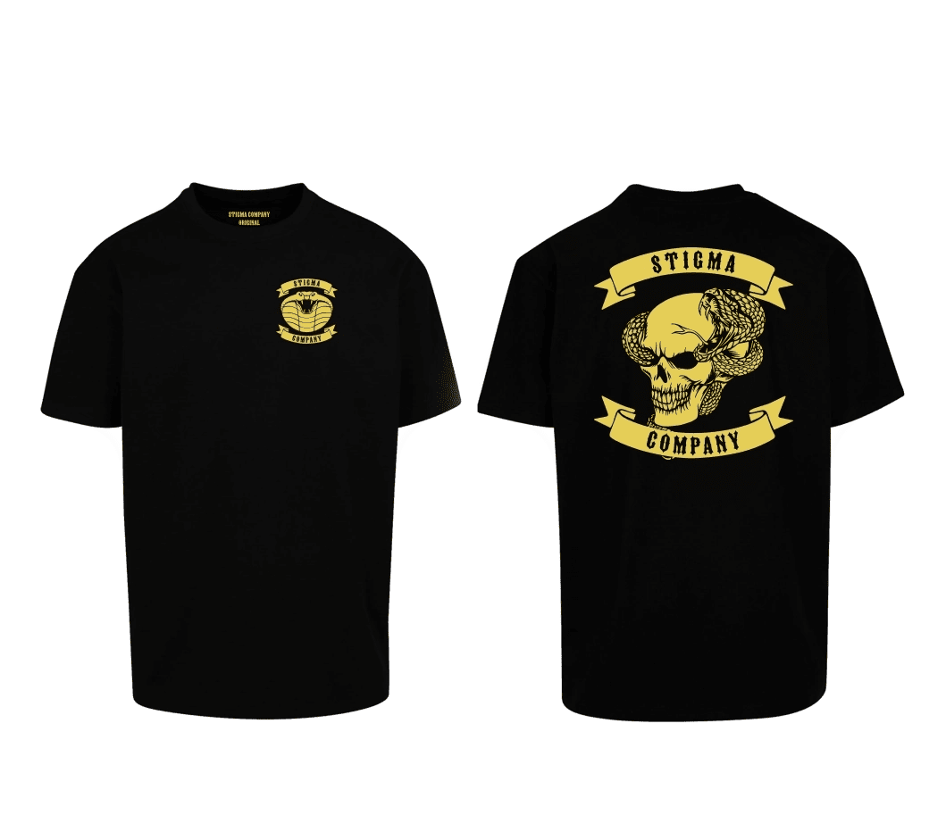 Skull Premium T-Shirt sw - ge - T-Shirt Oversize von Stigma Company