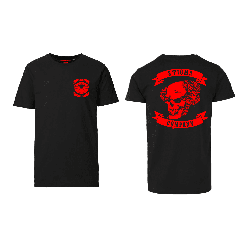 Skull T-Shirt sw - rt - T-Shirt von Stigma Company