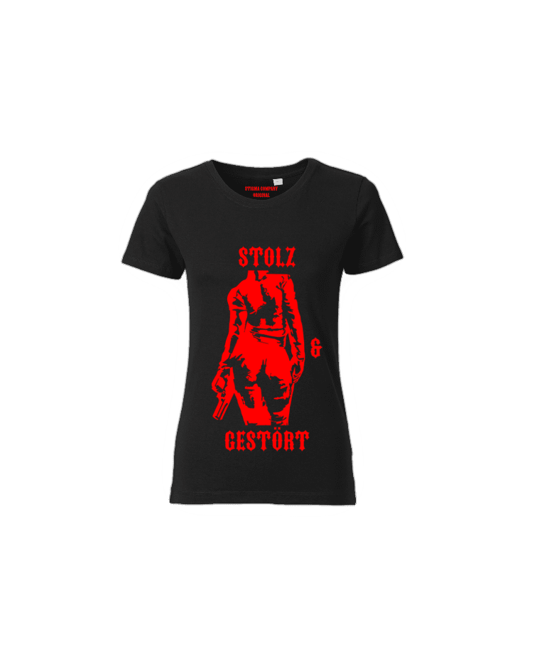 Stolz & gestört T-Shirt sw - rt - T-Shirt von Stigma Company