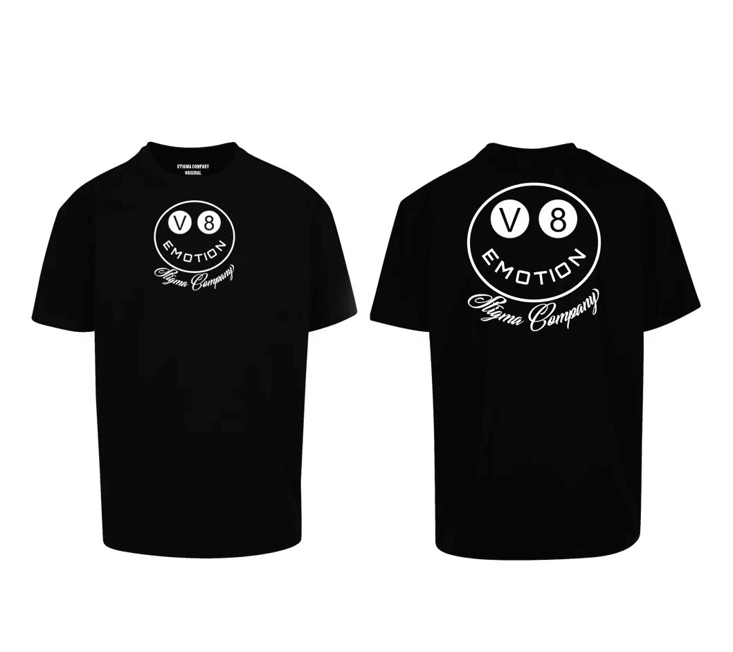 V8 Emotion Premium T-Shirt sw - ws - T-Shirt Oversize von Stigma Company