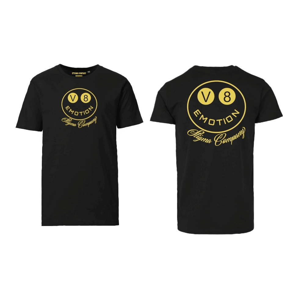 V8 Emotion T-Shirt sw - ge - T-Shirt von Stigma Company