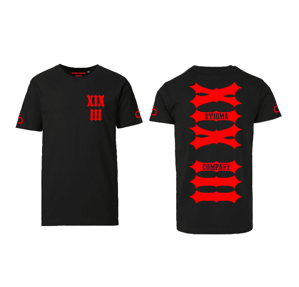 XIX III T-Shirt sw - rt - T-Shirt von Stigma Company